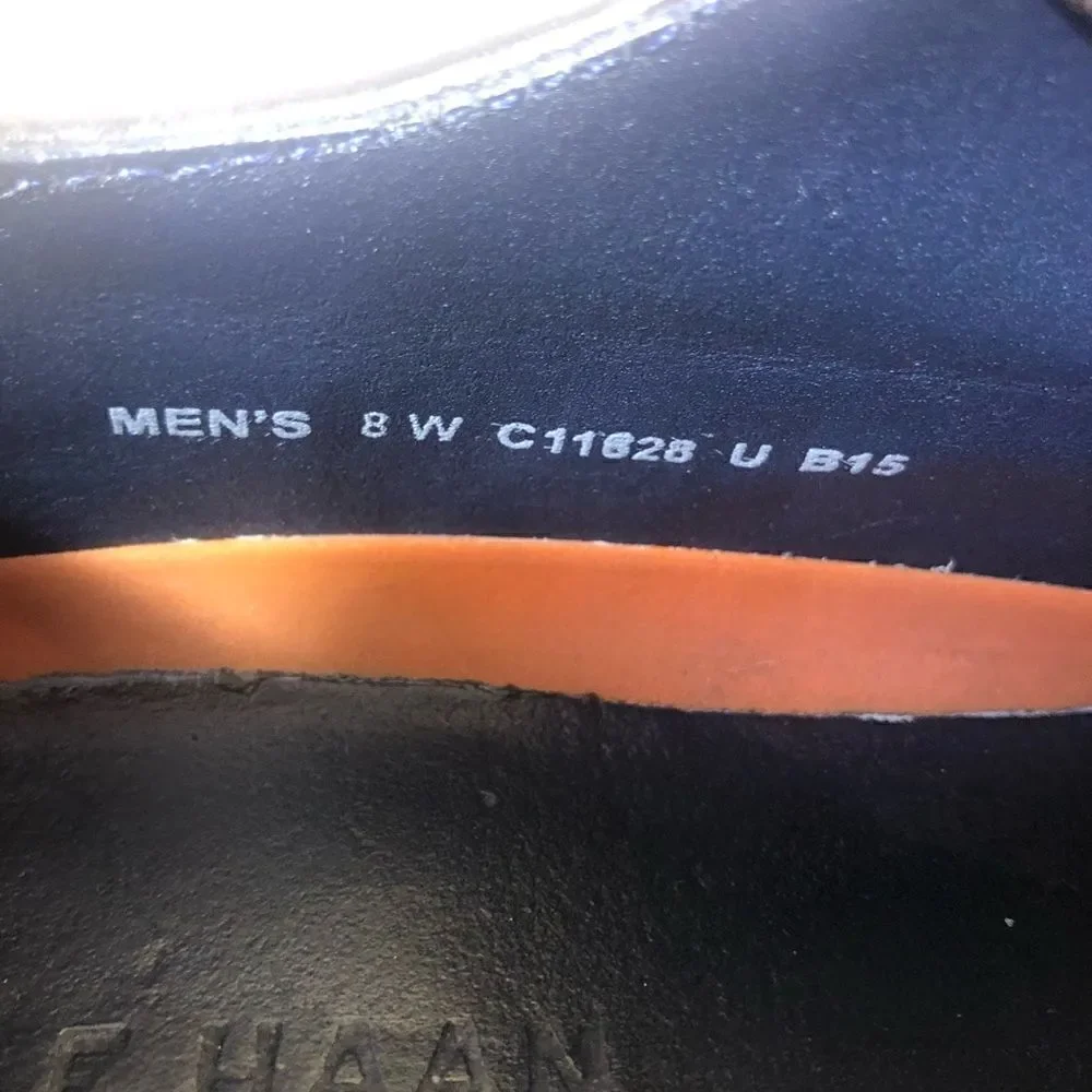 Cole Haan Brown Leather Grand OS Lace Up Oxfords Shoes Men’s Size 8 Wide